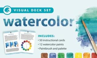 Watercolor [With 50 Instructional Cards and Paint Brush and 12 Watercolor Paints] edito da Thunder Bay Press
