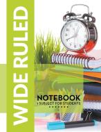 Wide Ruled Notebook - 1 Subject For Students di Speedy Publishing Llc edito da Dot EDU
