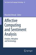 Affective Computing and Sentiment Analysis edito da Springer Netherlands