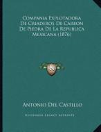 Compania Explotadora de Criaderos de Carbon de Piedra de La Republica Mexicana (1876) di Antonio Del Castillo edito da Kessinger Publishing