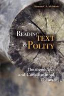 Reading Text and Polity di Simeon C. R. McIntosh edito da Ian Randle Publishers