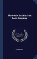 The Public Examination Latin Grammar di John Gibson edito da CHIZINE PUBN