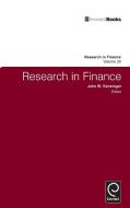 Research in Finance edito da EMERALD GROUP PUB
