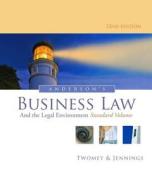Anderson's Business Law And The Legal Environment, Standard Volume di Marianne Jennings, David P. Twomey edito da Cengage Learning, Inc