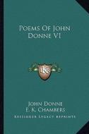 Poems of John Donne V1 di John Donne edito da Kessinger Publishing
