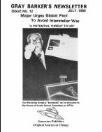 Gray Barker's Newsletter No. 12 (July) 1980 di Gray Barker edito da Editorial Nuevo Mundo