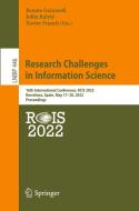 Research Challenges in Information Science edito da Springer International Publishing