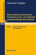 Wertverteilung meromorpher Funktionen in ein- und mehrfach zusammenhängenden Gebieten di A. Dinghas edito da Springer Berlin Heidelberg
