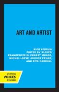 Art And Artist di Rico Lebrun edito da University Of California Press