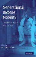 Generational Income Mobility in North America and Europe edito da Cambridge University Press