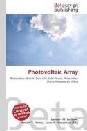 Photovoltaic Array edito da Betascript Publishers
