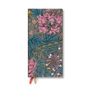 Morris Pink Honeysuckle (William Morris) Slim 12-month Horizontal Hardback Dayplanner 2025 (Elastic Band Closure) di Paperblanks edito da Little, Brown Book Group