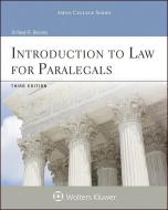 Introduction to Law for Paralegals di Neal R. Bevans edito da ASPEN PUBL