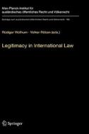 Legitimacy in International Law edito da Springer-Verlag GmbH