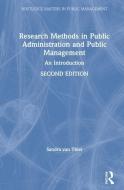 Research Methods In Public Administration And Public Management di Sandra van Thiel edito da Taylor & Francis Ltd