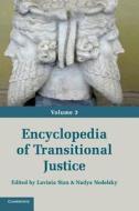 Enc Transitional Justice Vol 3 di EDITED BY LAVINIA ST edito da Cambridge General Academic