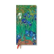 Van Gogh’s Irises Slim 12-month Horizontal Hardback Dayplanner 2025 (Elastic Band Closure) di Paperblanks edito da Little, Brown Book Group