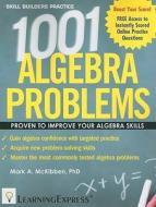 1001 Algebra Problems di Mark A. McKibben edito da Learning Express Llc