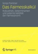 Das Fairnesskalkül di Sonja Pointner edito da Springer Fachmedien Wiesbaden