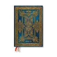 Blue Luxe (Luxe Design) Midi 12-month Day-at-a-time Hardback Dayplanner 2025 (Elastic Band Closure) di Paperblanks edito da Little, Brown Book Group