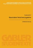Unfallversicherung di Horst Riebesell edito da Gabler Verlag