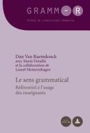 Le Sens Grammatical: Referentiel A L'Usage Des Enseignants di Dan Van Raemdonck edito da Peter Lang Gmbh, Internationaler Verlag Der W