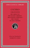 Pro Quinctio. Pro Roscio Amerino. Pro Roscio Comoedo. Pro Tullio. De Lege Agraria di Cicero edito da Harvard University Press
