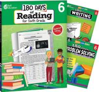 180 Days 3 Book Bundle - Reading, Writing & Problem Solving Grade 6 (Grade 6) di Teacher Created Materials edito da SHELL EDUC PUB