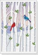 Birds in Birches Laser Cut Boxed Holiday Cards edito da Peter Pauper Press