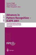 Advances in Pattern Recognition - ICAPR 2001 di Springer, S. Singh edito da Springer Berlin Heidelberg