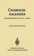 Chemiker-Kalender edito da Springer Berlin Heidelberg
