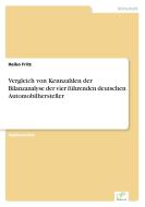Vergleich von Kennzahlen der Bilanzanalyse der vier führenden deutschen Automobilhersteller di Heiko Fritz edito da Diplom.de
