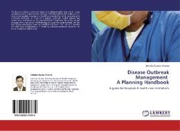 Disease Outbreak Management   A Planning Handbook di Jitendar Kumar Sharma edito da LAP Lambert Academic Publishing