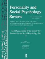 Personality and Social Psychology at the Interface di Marilynn B. Brewer edito da Taylor & Francis Inc