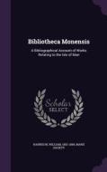 Bibliotheca Monensis di Harrison William 1802-1884, Manx Society edito da Palala Press