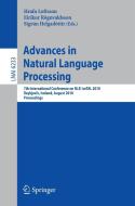 Advances in Natural Language Processing edito da Springer-Verlag GmbH