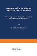preußische Personalabbau bei Staat und Gemeinden di Ernst Graeffner edito da Springer Berlin Heidelberg