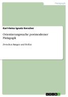 Orientierungssuche postmoderner Pädagogik di Karl-Heinz Ignatz Kerscher edito da GRIN Publishing