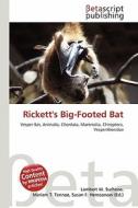 Rickett's Big-Footed Bat edito da Betascript Publishing