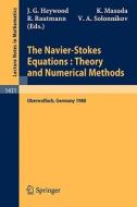 The Navier-Stokes Equations Theory and Numerical Methods edito da Springer Berlin Heidelberg