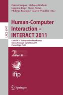 Human-Computer Interaction -- INTERACT 2011 edito da Springer-Verlag GmbH