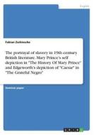 The Portrayal Of Slavery In 19th Century British Literature. Mary Prince's Self Depiction In The History Of Mary Prince And Edgeworth's Depiction Of C di Fabian Zschiesche edito da Grin Publishing
