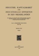 Industrie, Kapitalmarkt und Industrielle Effekten in den Niederlanden di R. Brandes De Roos edito da Springer Netherlands