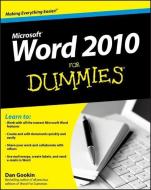Word 2010 For Dummies di Dan Gookin edito da John Wiley & Sons