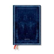 Inkblot (Old Leather Collection) Midi 12-month Horizontal Hardback Dayplanner 2025 (Elastic Band Closure) di Paperblanks edito da Little, Brown Book Group