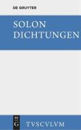 Dichtungen di Solon edito da De Gruyter Akademie Forschung