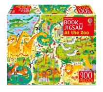 Usborne Book And Jigsaw At The Zoo di Kirsteen Robson edito da Usborne Publishing Ltd