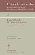 Formale Modelle für Informationssysteme edito da Springer Berlin Heidelberg
