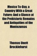 Mexico To-day, A Country With A Great Fu di Thomas Brocklehurst edito da General Books