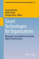 Smart Technologies for Organizations edito da Springer International Publishing